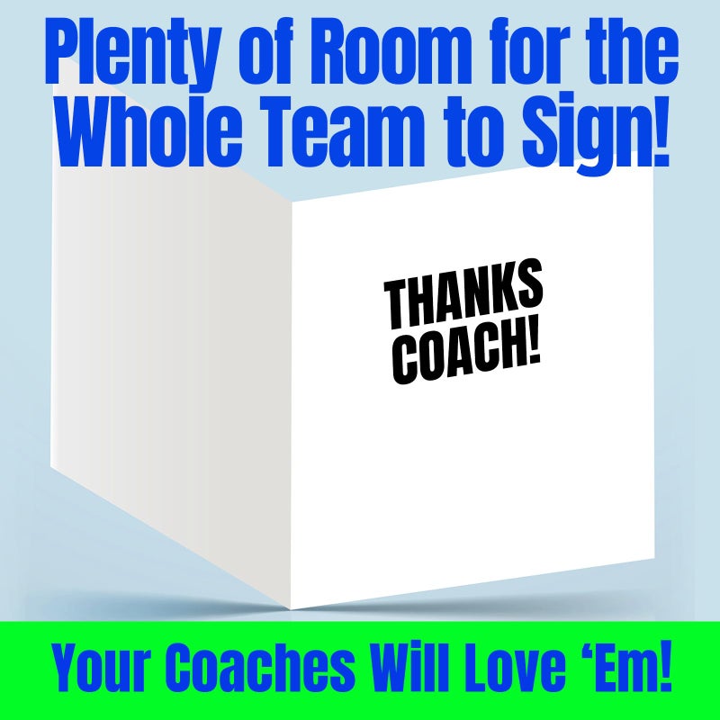 Play Strong 3-Pack Thanks Coach Dream Big 3-Pack (5x7) Greeting Thank You Coach Cards Set Awesome for Players, Teams, Family and Fans - Your Coaches Will Love 'Em! - Image 4